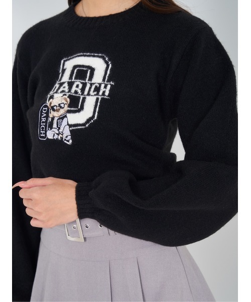 Dベアジャガードニットトップス（ニット/セーター）｜Darich