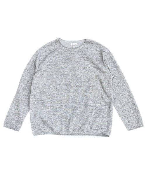Chikashitsu +(チカシツプラス)の「【Chikashitsu +】unisex over knit / 【チカシツプラス】ユニセックスオーバーサイズ長袖ニット(ニット/セーター・メンズ・ブラック/チャコール/カーキ/杢グレー・ONE SIZE)」の18枚目の写真