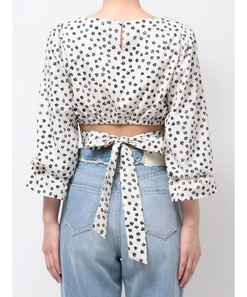 GYDA（ジェイダ）の「BACKリボンスクエアネックブラウス（シャツ/ブラウス・レディース・ブラック/オフホワイト/その他1・FREE）」の14枚目の写真