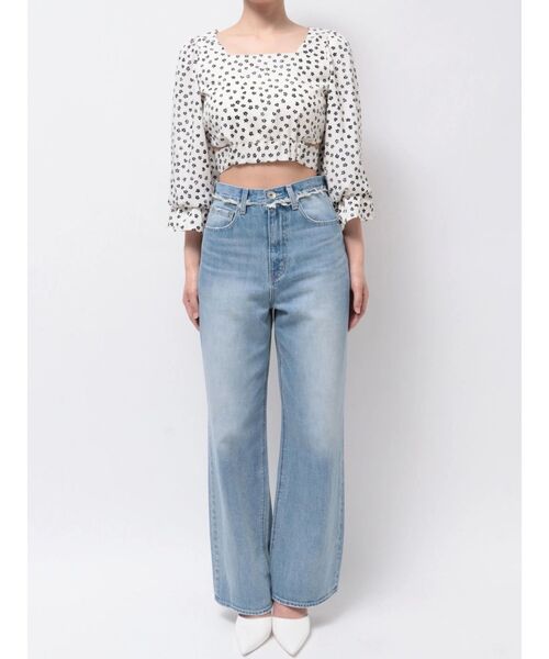 GYDA（ジェイダ）の「BACKリボンスクエアネックブラウス（シャツ/ブラウス・レディース・ブラック/オフホワイト/その他1・FREE）」の18枚目の写真