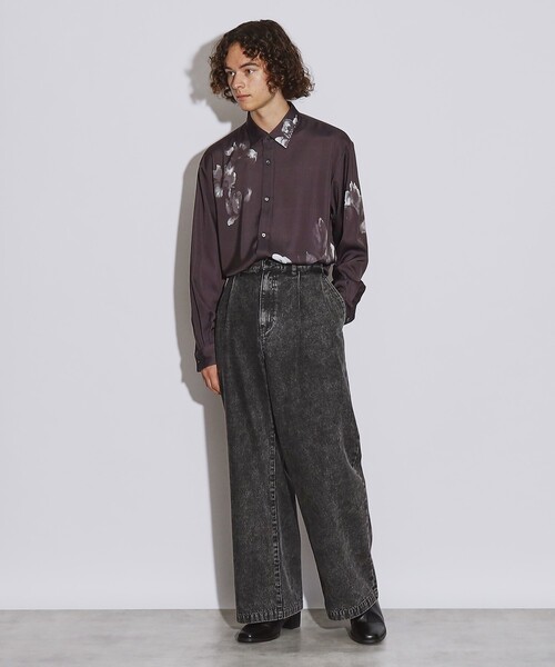 tk.TAKEO KIKUCHI（ティーケータケオキクチ）の「◆ヴィンテージライクワイドデニムパンツ（デニムパンツ・メンズ・ブラック系/ブラック系1/ブルー系/ホワイト/ブラック/ブルー系その他/ブルー系1・01/02/03）」の10枚目の写真