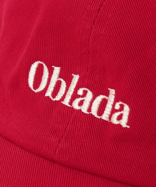 Oblada(オブラダ)の「【別注】<Oblada>コットン ロゴ キャップ(キャップ・レディース・ベージュ/レッド・FREE)」の18枚目の写真