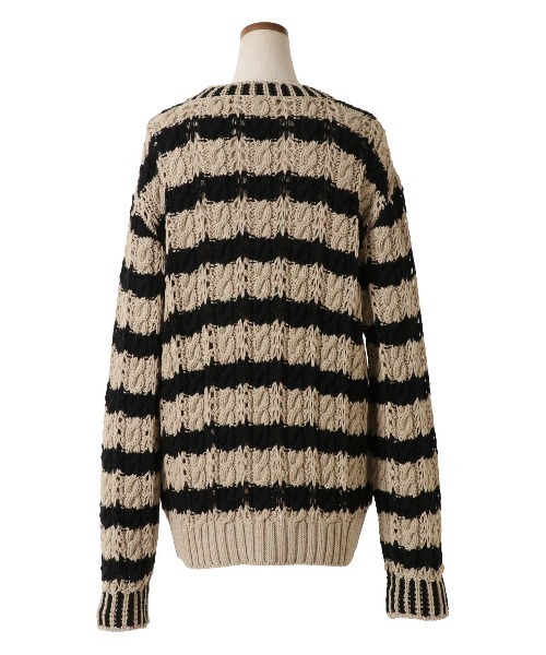 KEITA MARUYAMA(ケイタマルヤマ)の「Cable Border Knit PO(ニット/セーター・メンズ・イエロー・S)」の7枚目の写真
