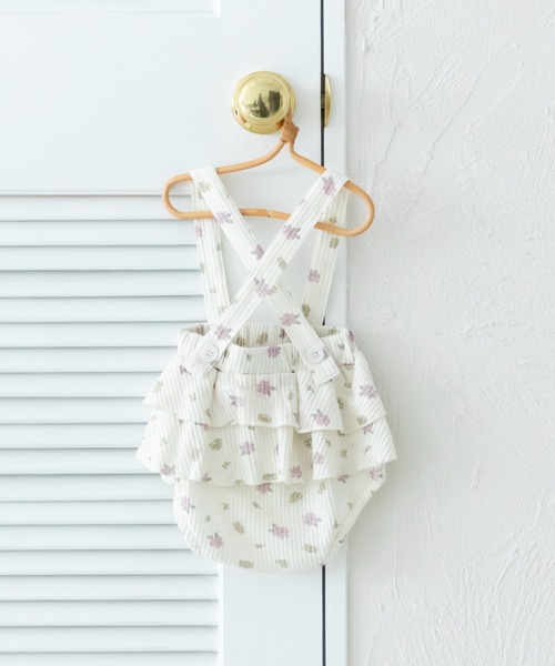 pairmanon（ペアマノン）の「【ベビー】サスペンダー付き ワッフルフリルブルマ（その他ベビーウェア・キッズ・ライトパープル/ライトベージュ/ブラック系その他2/ホワイト系その他2・70/80）」の10枚目の写真