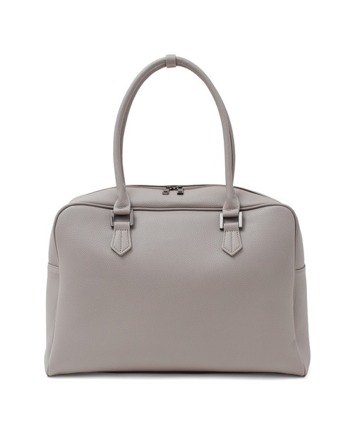 VitaFelice（ヴィータフェリーチェ）の「ラウンドファスナービッグボストンバッグ キャリーバー通し付き（ボストンバッグ・レディース・グレー/ブラック/ライトグレー・FREE）」の21枚目の写真