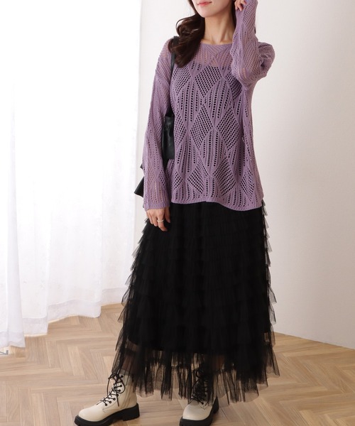 OUT LINKING OVER KNIT/アウトリンキングオーバーニット（ニット