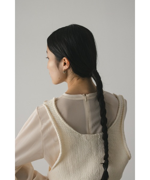 STYLEMIXER（スタイルミキサー）の「コットンニットベスト（ベスト・レディース・チャコールグレー/アイボリー・FREE）」の9枚目の写真