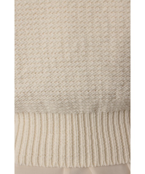 STYLEMIXER（スタイルミキサー）の「コットンニットベスト（ベスト・レディース・チャコールグレー/アイボリー・FREE）」の11枚目の写真