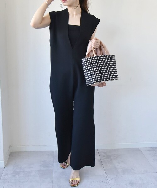 セール】quaranciel:〈手洗い可能〉ディープVネック ニット