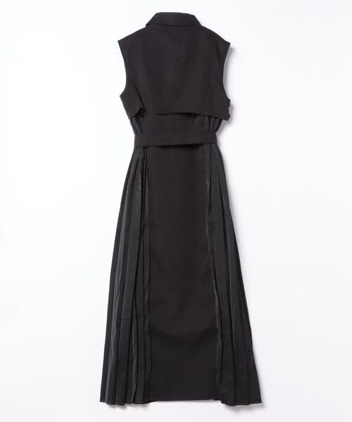 Narcissus（ナルシス）の「【Narcissus】プリーツトレンチジャケット（その他アウター・レディース・ブラック/ベージュ・FREE）」の4枚目の写真