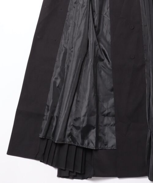 Narcissus（ナルシス）の「【Narcissus】プリーツトレンチジャケット（その他アウター・レディース・ブラック/ベージュ・FREE）」の5枚目の写真