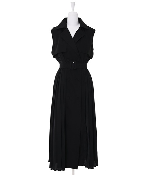 Narcissus（ナルシス）の「【Narcissus】プリーツトレンチジャケット（その他アウター・レディース・ブラック/ベージュ・FREE）」の14枚目の写真