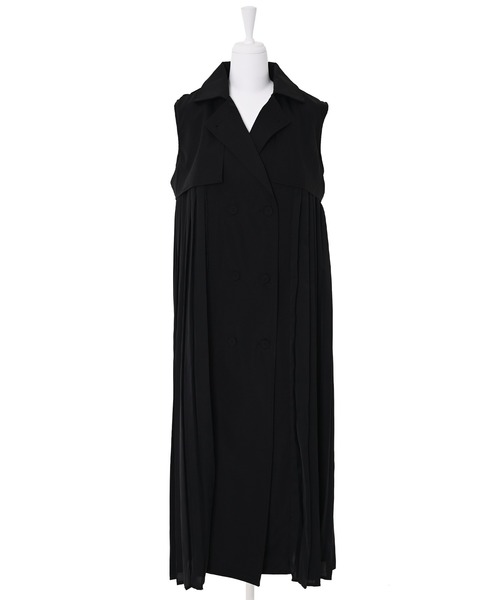 Narcissus（ナルシス）の「【Narcissus】プリーツトレンチジャケット（その他アウター・レディース・ブラック/ベージュ・FREE）」の6枚目の写真