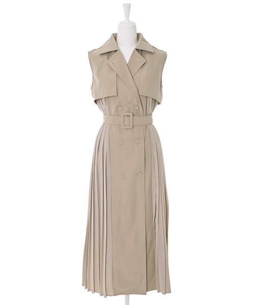 Narcissus（ナルシス）の「【Narcissus】プリーツトレンチジャケット（その他アウター・レディース・ブラック/ベージュ・FREE）」の19枚目の写真