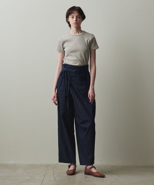 Steven Alan デニム ショート ベスト　ライトオンクロスオーバーパンツ Steven Alan デニム ショート ベスト ライトオンクロスオーバー