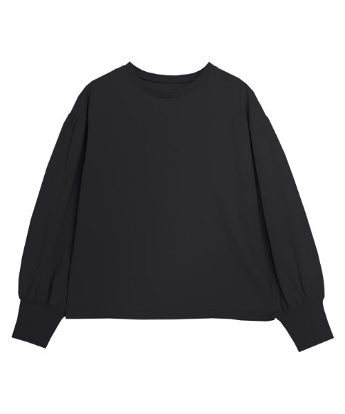 Pierrot（ピエロ）の「【イージーケア】ボリュームスリーブカットソー（Tシャツ/カットソー・レディース・ブラック/グレイッシュベージュ/オフホワイト・M/L）」の4枚目の写真