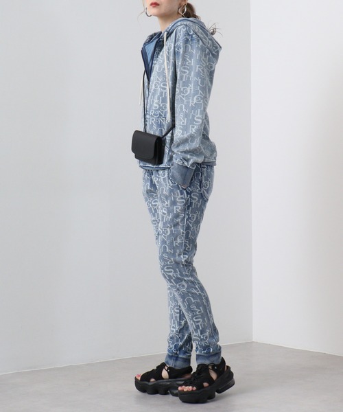 bike star（バイクスター）の「BIKESTAR カットデニム総柄パーカー