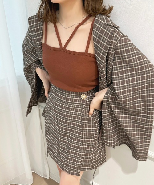 apres jour(アプレジュール)の「カップツキキャミソール【ZOZOTOWN限定アイテム】(キャミソール・レディース・ブラック/ブラウン系その他/アイボリー/ブラック系その他/ライトピンク/チャコールグレー/ブルー・フリー/X-LARGE)」の18枚目の写真