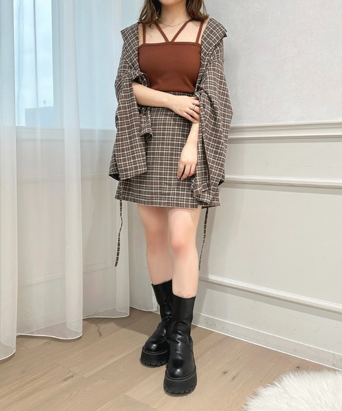 apres jour(アプレジュール)の「カップツキキャミソール【ZOZOTOWN限定アイテム】(キャミソール・レディース・ブラック/ブラウン系その他/アイボリー/ブラック系その他/ライトピンク/チャコールグレー/ブルー・フリー/X-LARGE)」の19枚目の写真