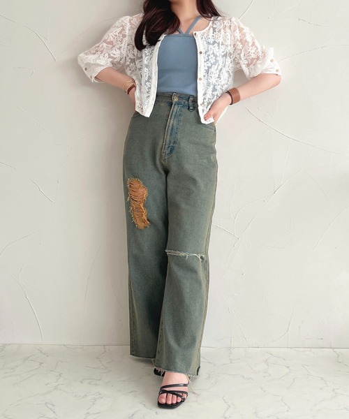 apres jour(アプレジュール)の「カップツキキャミソール【ZOZOTOWN限定アイテム】(キャミソール・レディース・ブラック/ブラウン系その他/アイボリー/ブラック系その他/ライトピンク/チャコールグレー/ブルー・フリー/X-LARGE)」の20枚目の写真