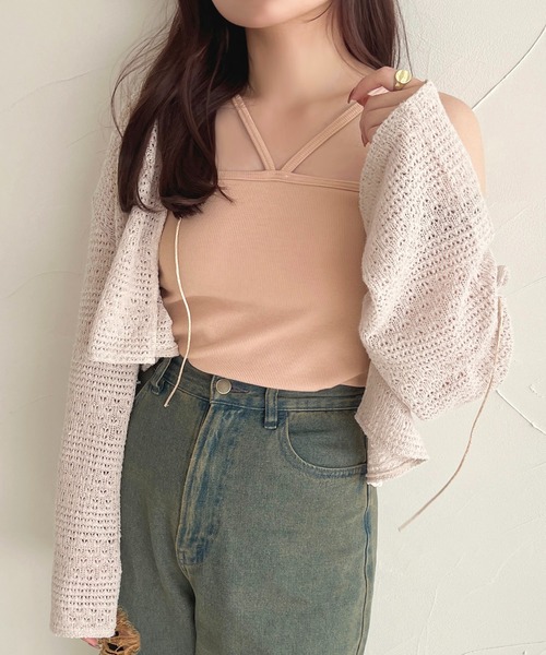 apres jour(アプレジュール)の「カップツキキャミソール【ZOZOTOWN限定アイテム】(キャミソール・レディース・ブラック/ブラウン系その他/アイボリー/ブラック系その他/ライトピンク/チャコールグレー/ブルー・フリー/X-LARGE)」の21枚目の写真