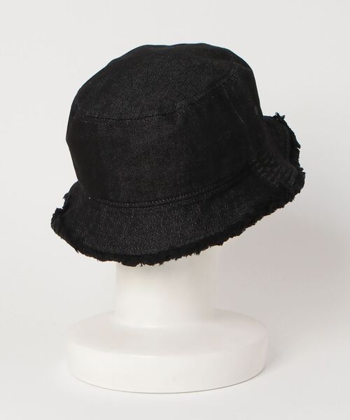 Lee（リー）の「Lee/LE FRINGE BUCKET COLOR DENIM（ハット・メンズ・ブラック/ネイビー・FREE）」の3枚目の写真