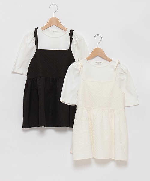 【セール】フクレジャガードビスチェインナーセット（アンサンブル）｜pom ponette junior（ポンポネットジュニア）