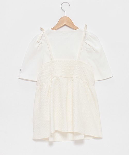 【セール】フクレジャガードビスチェインナーセット（アンサンブル）｜pom ponette junior（ポンポネットジュニア）