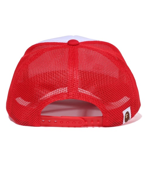 A BATHING APE（アベイシングエイプ）の「GO APE POINTER COLLEGE MESH CAP（キャップ・メンズ・グリーン/レッド/ブラック/ネイビー・FREE）」の17枚目の写真