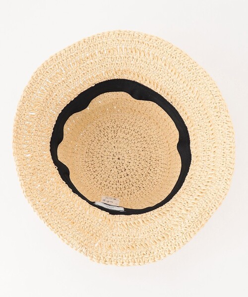 J.PRESS YORK STREET（ジェイプレスヨークストリート）の「【WOMEN】ペーパーバケットハット（ハット・レディース・ライトグレー系/ベージュ系・F）」の4枚目の写真