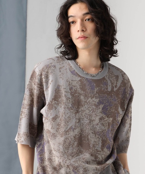 HARE（ハレ）の「フラワーラメニットプルオーバー(HARE)（ニット/セーター・メンズ・グレー/ブラック・FREE）」の22枚目の写真