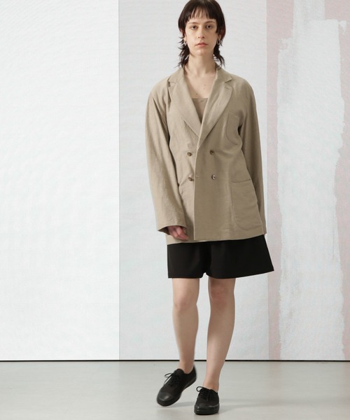 Apo(s)ture(アポスチャー)の「SOFIA-003/ツイルタックワイドショートパンツ(その他パンツ・レディース・グレー/ブラック/ピンク/ベージュ・L/M/S/XS/XL)」の7枚目の写真