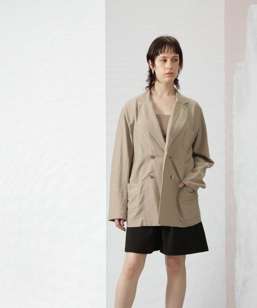 Apo(s)ture(アポスチャー)の「SOFIA-003/ツイルタックワイドショートパンツ(その他パンツ・レディース・グレー/ブラック/ピンク/ベージュ・L/M/S/XS/XL)」の8枚目の写真