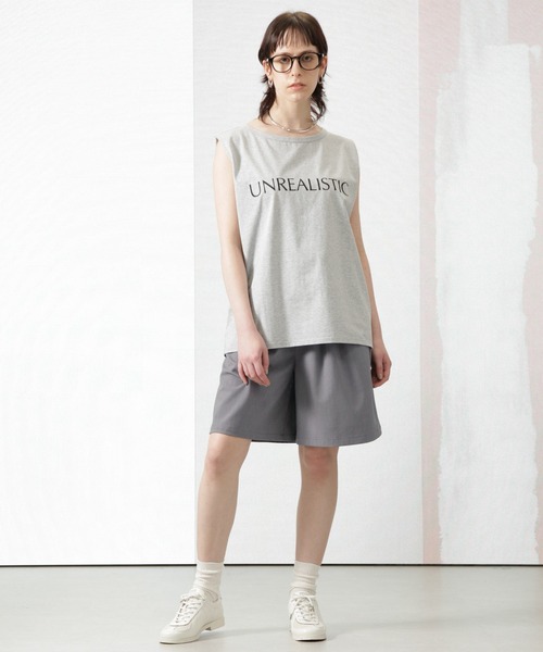 Apo(s)ture(アポスチャー)の「SOFIA-003/ツイルタックワイドショートパンツ(その他パンツ・レディース・グレー/ブラック/ピンク/ベージュ・L/M/S/XS/XL)」の11枚目の写真