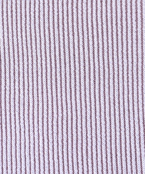 n'OrLABEL（ノアールレーベル）の「『配色リバーシブル半袖ニット』（ニット/セーター・レディース・ブラック/ラベンダー・1/2）」の16枚目の写真