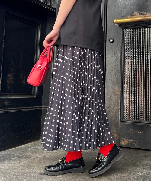 un dix cors（アンディコール）の「ドットプリーツスカート（スカート・レディース・グレー/ブラック・FREE）」の19枚目の写真