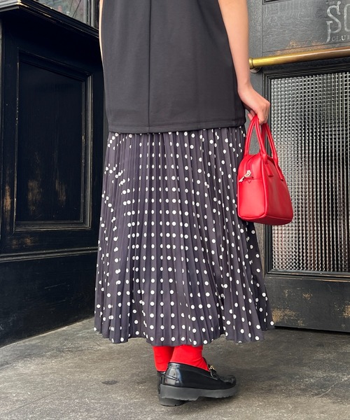 un dix cors（アンディコール）の「ドットプリーツスカート（スカート・レディース・グレー/ブラック・FREE）」の20枚目の写真