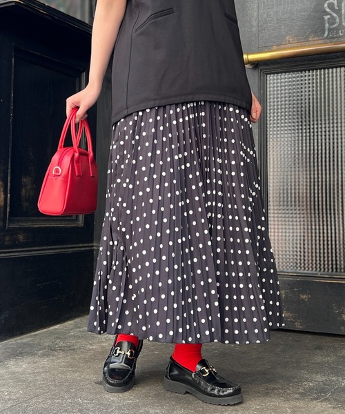 un dix cors（アンディコール）の「ドットプリーツスカート（スカート・レディース・グレー/ブラック・FREE）」の21枚目の写真