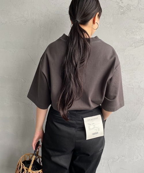 GYMPHLEX（ジムフレックス）の「[GYMPHLEX/ジムフレックス] ヘビーウェイトジャージー ワイドシルエットTシャツ（Tシャツ/カットソー・レディース・ライトグレー/グリーン/ネイビー/オフホワイト/チャコールグレー/ブルー・S/M/L）」の20枚目の写真