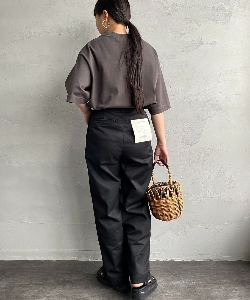 GYMPHLEX（ジムフレックス）の「[GYMPHLEX/ジムフレックス] ヘビーウェイトジャージー ワイドシルエットTシャツ（Tシャツ/カットソー・レディース・ライトグレー/グリーン/ネイビー/オフホワイト/チャコールグレー/ブルー・S/M/L）」の22枚目の写真