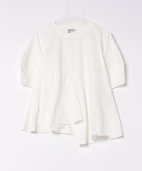 each(イーチ)の「バックベルトランタンスリーブペプラムTシャツ(Tシャツ/カットソー・レディース・ホワイト/ブルー/ブラック・FREE)」の14枚目の写真