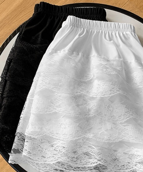 レースフリルペチコート セール】ペチパンツ 5段レースフリル ペチコート（その他パンツ