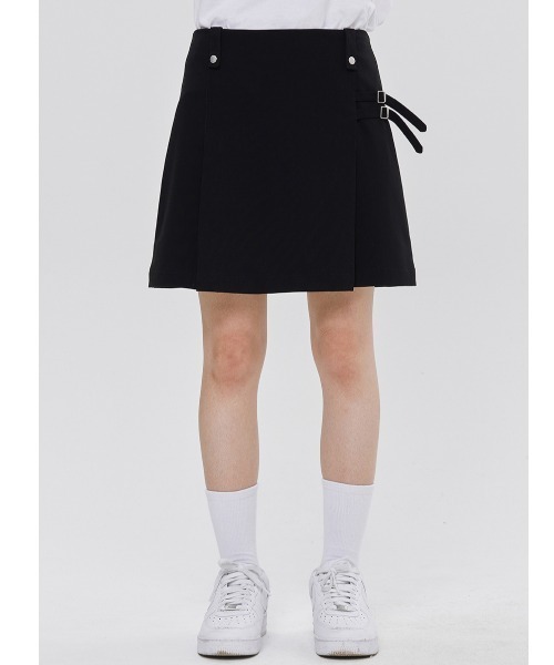 ROMANTIC CROWN(ロマンティッククラウン)の「A'GEM/9 × .kom 『ROMANTIC CROWN/ロマンティック クラウン』 DOUBLE BELTED SKIRT/ダブルベルトスカート(スカート・レディース・チャコールグレー/ブラック・S)」の7枚目の写真