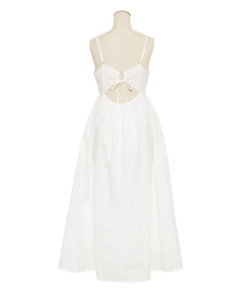 PUNYUS（プニュズ）の「コットンレースキャミワンピース（ワンピース・レディース・ホワイト/ブラック・1/4/3/2）」の8枚目の写真