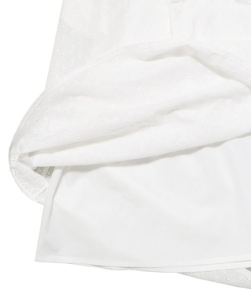 PUNYUS（プニュズ）の「コットンレースキャミワンピース（ワンピース・レディース・ホワイト/ブラック・1/4/3/2）」の12枚目の写真