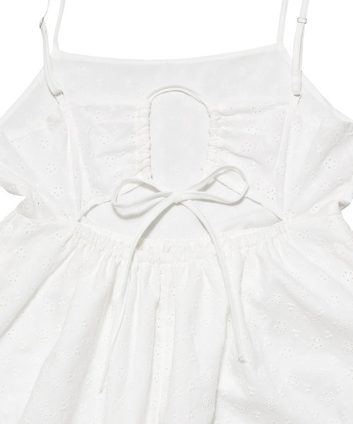 PUNYUS（プニュズ）の「コットンレースキャミワンピース（ワンピース・レディース・ホワイト/ブラック・1/4/3/2）」の13枚目の写真