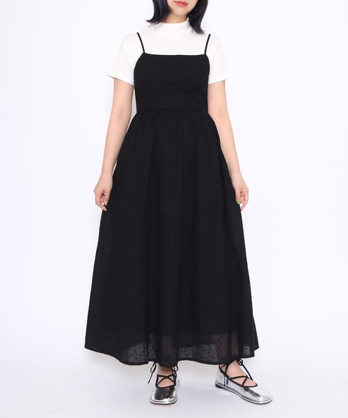 PUNYUS（プニュズ）の「コットンレースキャミワンピース（ワンピース・レディース・ホワイト/ブラック・1/4/3/2）」の18枚目の写真