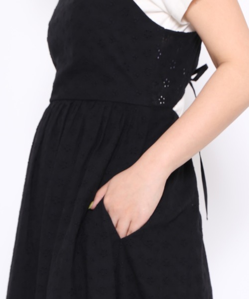 PUNYUS（プニュズ）の「コットンレースキャミワンピース（ワンピース・レディース・ホワイト/ブラック・1/4/3/2）」の21枚目の写真