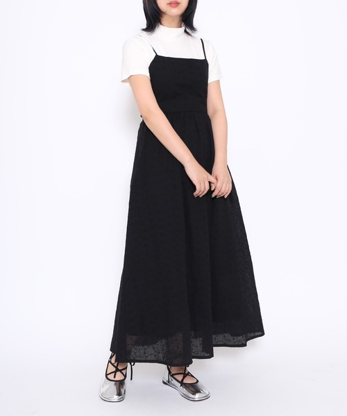 PUNYUS（プニュズ）の「コットンレースキャミワンピース（ワンピース・レディース・ホワイト/ブラック・1/4/3/2）」の19枚目の写真