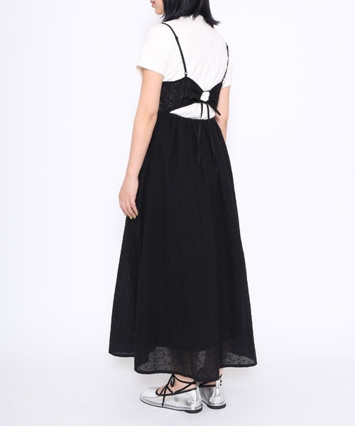 PUNYUS（プニュズ）の「コットンレースキャミワンピース（ワンピース・レディース・ホワイト/ブラック・1/4/3/2）」の20枚目の写真